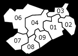 PLZ Karte - Region 0