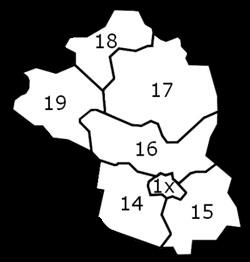 PLZ Karte Region 1