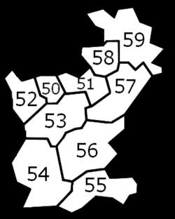 PLZ Karte Region 5